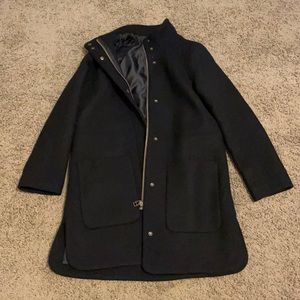 NEW Madewell estate cocoon coat black small